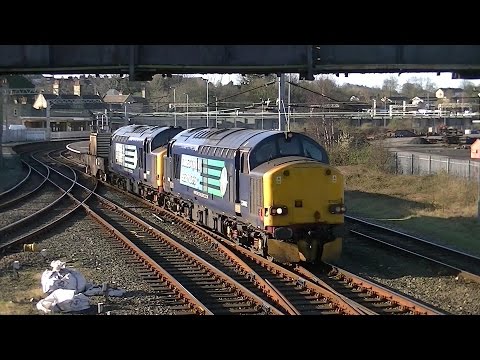 DRS 37602+37667. 6C53 Flasks. Carnforth. 18/04/15