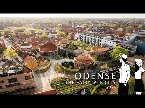 4K Odense 🇩🇰 : The Fairytale City | Andersen Museum by Kengo Kuma and city walk