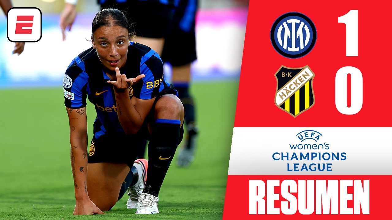 INTER se quedó con la victoria ante HACKEN en su debut en la fase de liga | Women's Champions League