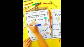 Digraph Worksheets for Kindergarten & First Grade CH SH TH WH Phonics Activities