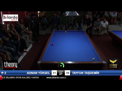 ADNAN YÜKSEL & TAYFUN TAŞDEMİR Bilardo Maçı - HATAYIN ANVATANA KATILIŞ KUPASI-Çeyrek Final