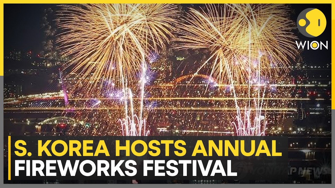 South Korea Fireworks Show Attracts 1 Million Spectators | WION News