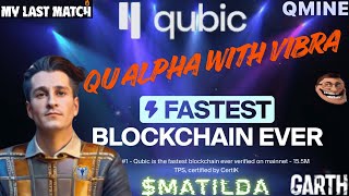 $QUBIC community and gaming update with $MLM & $GARTH. Only Alpha with Vibra.