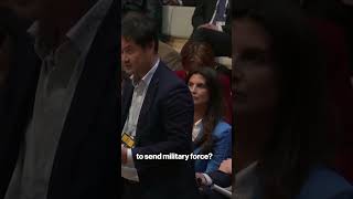 Watch Japanese Reporter’s Hands Tremble While Questioning Trump on Iran Deal #shorts 