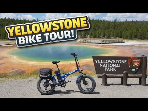 Scenic Bike Tour  through Yellowstone National Park - 4K 60fps