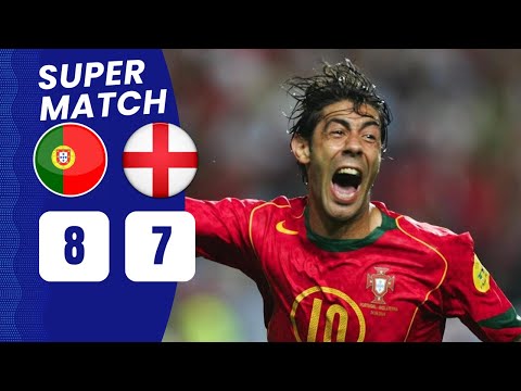 Super Classic Portugal vs England 2-2 ( 6-5 Pen ) QF Euro 2004 | Extended Highlights