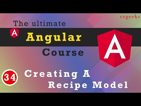 Angular 9 Tutorial 34 Creating a Recipe Model