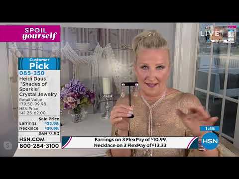 Heidi Daus "Shades of Sparkle" Crystal Drop Earrings