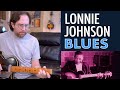 Lonnie Johnson style blues guitar lesson - Play the blues by yourself - EP405