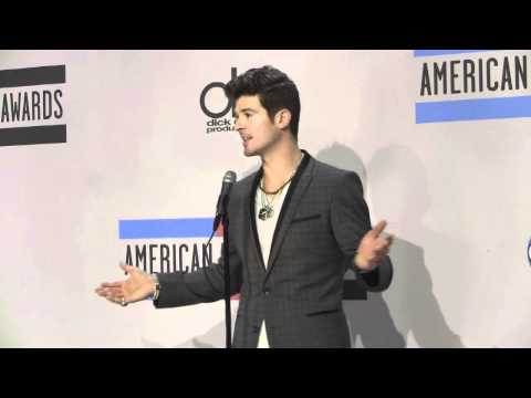 Thumbnail for ROBIN THICKE Speaks at American Music Awards 2011 - Inside Press Room by Robin Thicke
