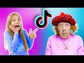 Amelia and Avelina are best friends with granny and make a TikTok video