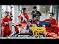LTT Nerf War Team SEAL X Warriors Nerf Guns Fight Crime Dr Ken Criminal Hunting Campaign