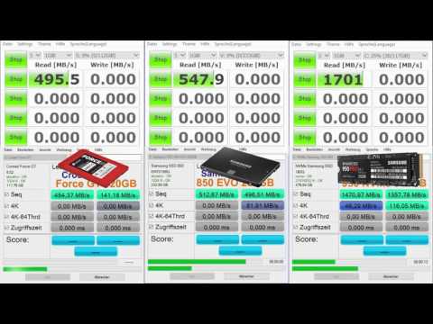Benchmark und Vergleichstest Samsung SSD 950 Pro M.2 | 512 GB (PCIe 2.0)