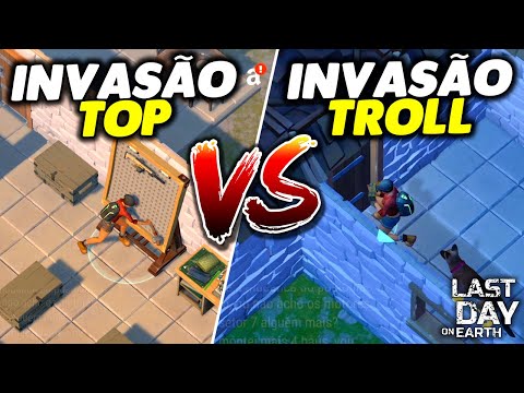 INVASÃO TOP VS INVASÃO TROLL - Last Day On Earth