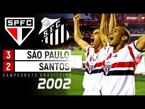 São Paulo 3x2 Santos - 2002 - REINALDO, LUÍS FABIANO, KAKÁ, ROBINHO, DIEGO!! UM JOGAÇO!🔥⚽