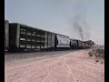 UP 3526 Leads A Cut Of HOGX Farmer John Cars Eastbound At Cajon Summit August 1990