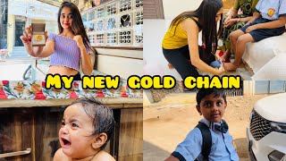 WOW!!! Finally meri Gold jewellery aa agai | Krishna 1st day in School FUNNY | Bindass Kavya Vlogs video