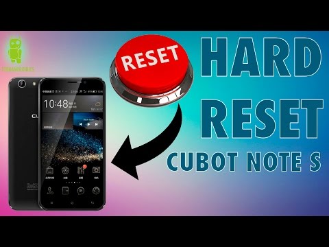 Como hacer hard reset al Cubot Note S , restablecer modo fábrica / formatear