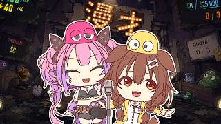 【手描き】センターマイク置いたら完全に漫才だったヴィヴィところね【ホロライブ/戌神ころね/綺々羅々ヴィヴィ/白上フブキ/夏色まつり/不知火フレア/角巻わため】