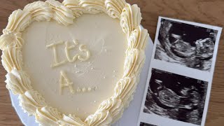 Decorate a Gender reveal cake with me live | Sweet things by Amy
