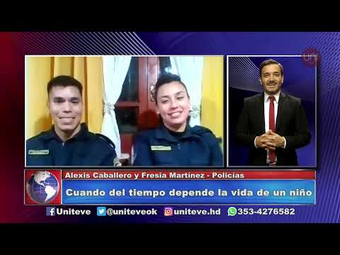 Policías asistieron a un niño y le salvaron la vida