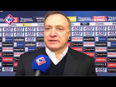 Reactie AZ-trainer Dick Advocaat na AZ - ADO Den Haag