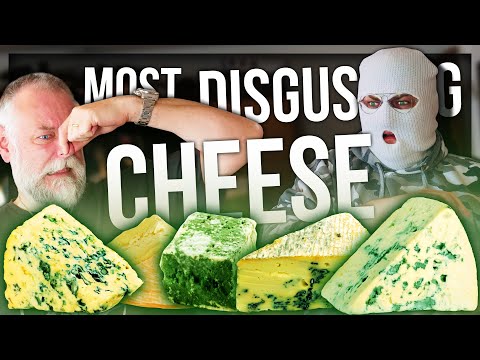 TRYING THE WORLD'S MOST DISGUSTING CHEESES (SO MUCH MOLD)