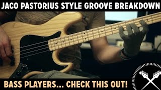 Jaco Pastorius Style Groove Breakdown - Lesson with Scott Devine