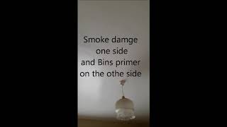 How to restore and paint over Nicotine, Smoke and Fire stain damages ceilings using Zinsser Bin Pr