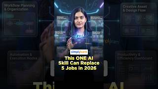 This One AI Skill Can Replace 5 Jobs In 2026 | Make AI Tools Work Together | #Shorts | #Simplilearn