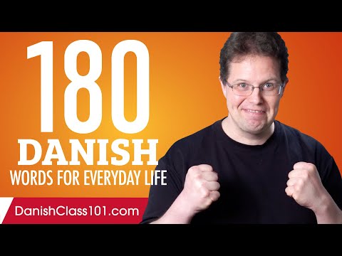 180 Danish Words for Everyday Life - Basic Vocabulary #9