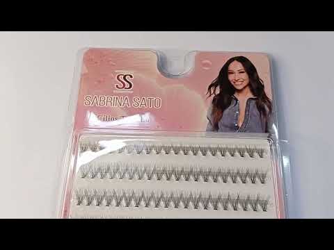 CARTELA DE CÍLIOS TUFINHOS 12P MIX 8M AO 14M COM 160 TUFOS SABRINA SATO