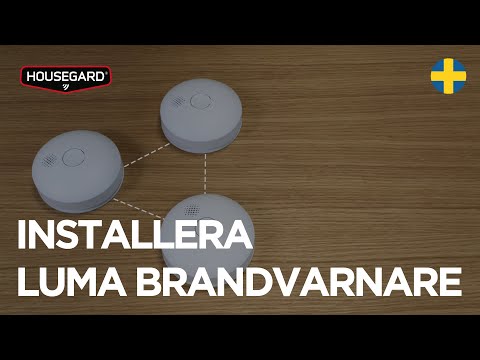 Brandvarnare Housegard Luma Trådlös 10-årsbatteri 2-pack Seriekopplingsbar