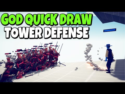 🔫God Quick Draw Tower Defense🗼 vs Every Faction - Totally Accurate Battle Simulator TABS