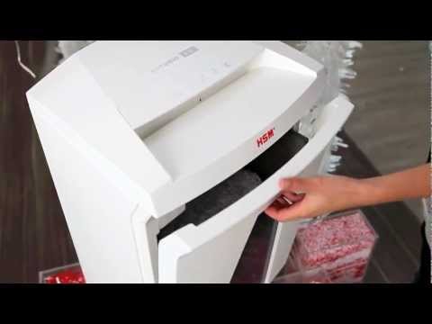 Video of the HSM SECURIO B24 P-7 Shredder