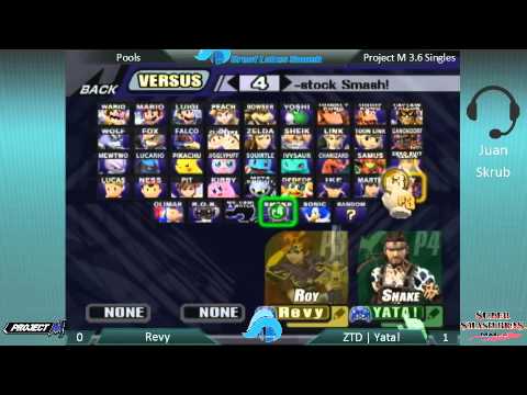Natufest IV Project M 3.6 Singles Pools - Revy (Mewtwo/Roy) vs. ZTD | Yata! (Snake)