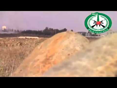 رصد آثار استهداف تحصينات قوات النظام في مدينة البعث في ريف القنيطرة من قبل فرقة عمود حوران