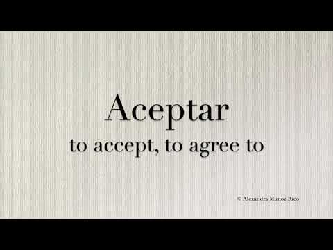 How to pronounce in Spanish 'Aceptar' (to accept, to agree to)