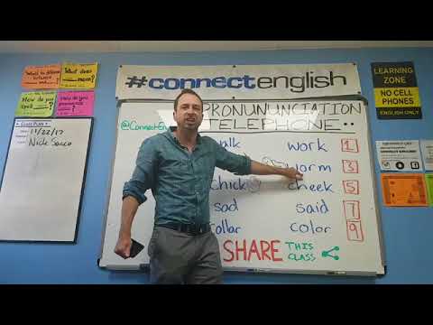 Connect English Pronunciation Telephone, Volume 17 - Pacific Beach Campus