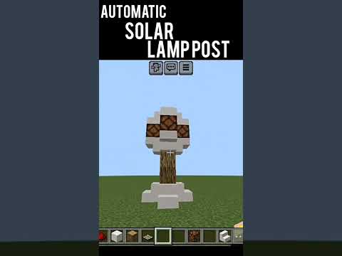 Solar lamppost builds itself in Minecraft?! #shizo