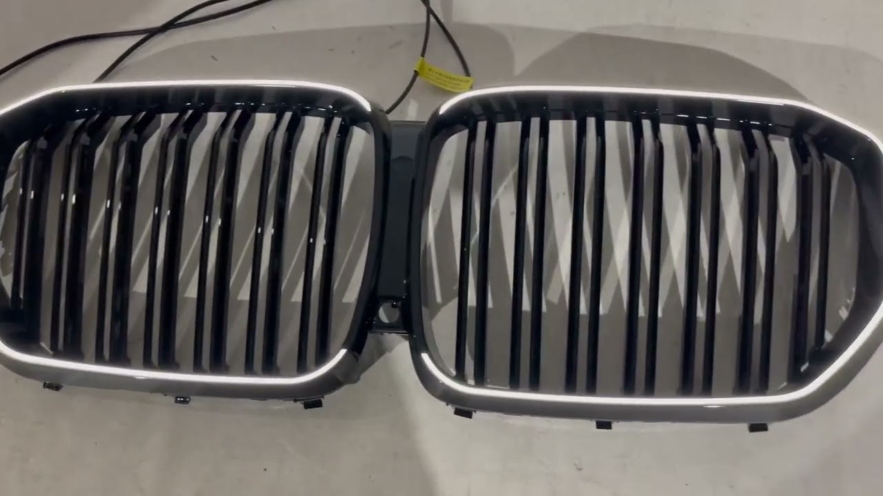 BMW X5 G05 2019–2026 BMW nierengrille M-Look LED (2019-2022, hoogglans zwart) Video 1