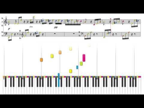 Fur Elise - Beethoven - Color Wheel Theory and The Music Circle of Fifths (5ths)