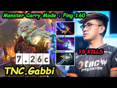 TNC Gabbi [Monkey King] Monster Carry Destroy Ranked Mode Ping 160 Dota 2 7.26C pro Gameplay