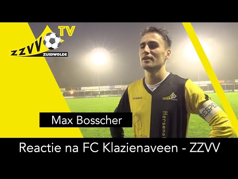 FC Klazienaveen - ZZVV Reactie Max Bosscher
