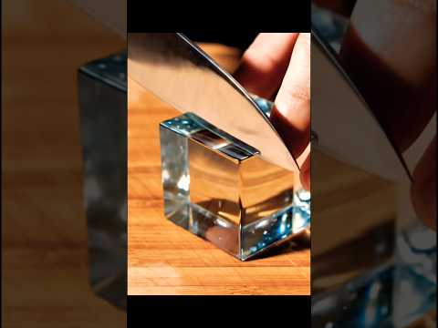 Satisfying Crystal Ice Cube Cutting ✨❄️ | ASMR Sounds That Chill You! #shorts