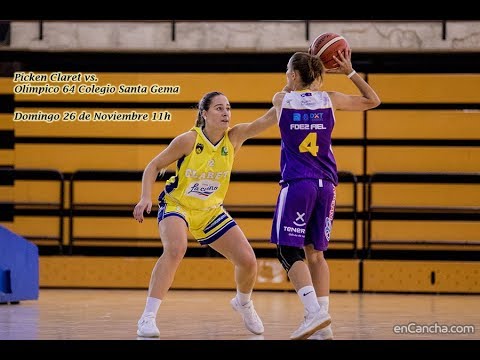 Streaming Picken Claret vs. Olímpico 64 Colegio Santa Gema J9 LF2