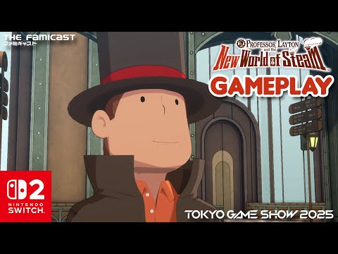 Professor Layton and the New World of Steam (TGS 2025) | Direct Feed Gameplay | Nintendo Switch 2