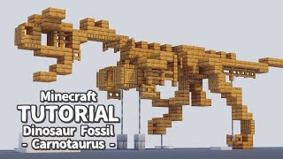[Minecraft] - How to make  a Carnotaurus Fossil Specimen -  [Tutorial]