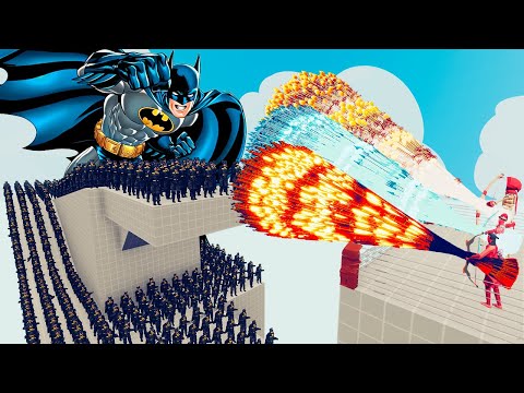 100x BATMAN + 2x GIANT vs 3x EVERY GOD - Totally Accurate Battle Simulator TABS