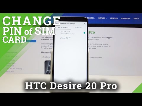 How to Change SIM PIN in HTC Desire 20 Pro – Set New Passwd for SIM Card